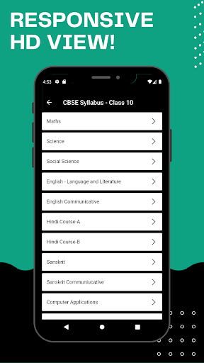 CBSE Syllabus Screen 3