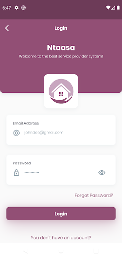 Android application Ntaasa screenshort