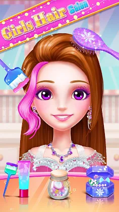 Girls Hair Salon - Screenshot 4