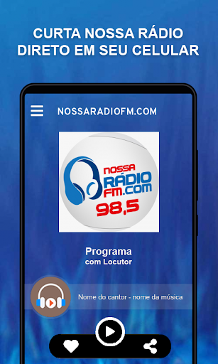 Android application nossaradiofm.com screenshort