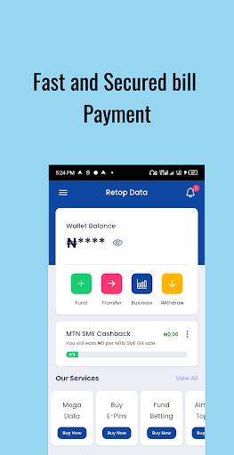 Android application Retop screenshort