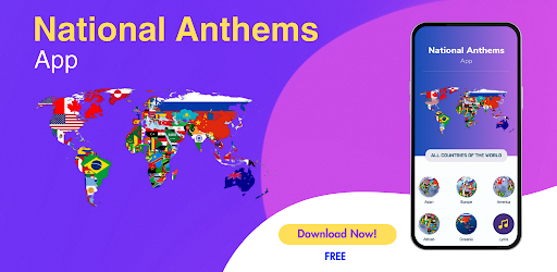 Android application National Anthems screenshort