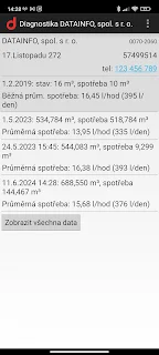 Datainfo Diagnostické odečty