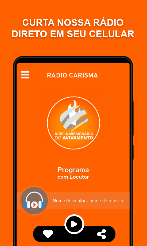 Android application Rádio Carisma screenshot
