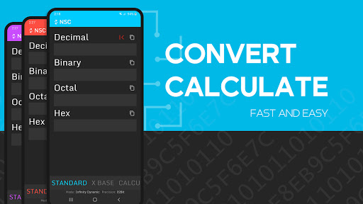 Android application Number System Converter & Calc screenshort