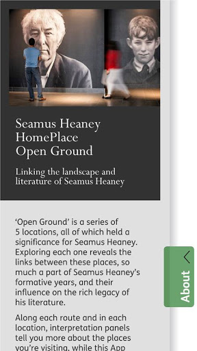 Android application Seamus Heaney OpenGround screenshort
