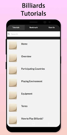 Android application Easy Billiards Tutorial screenshort
