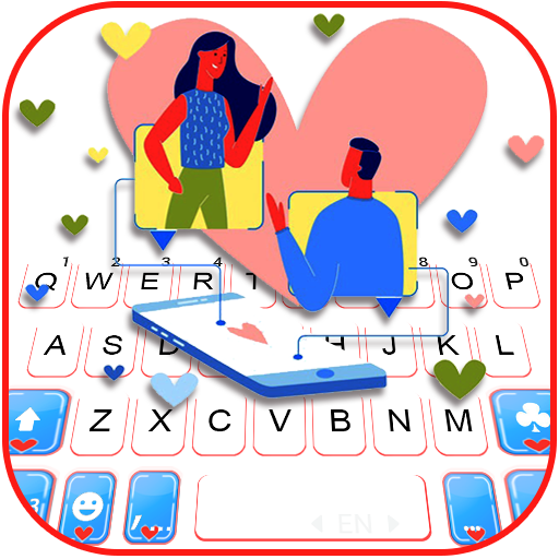 Chat for Dating Keyboard Backg logo