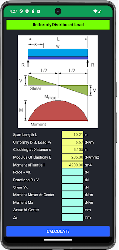 BEAM AND PORTAL FRAME ANALYSIS screenshot 10