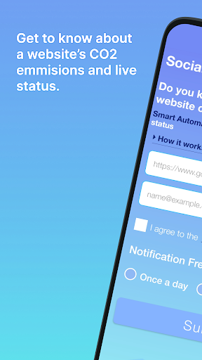 Android application Social Impact Measurement screenshort