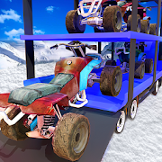 Snowmobile Transport Truck 3D
