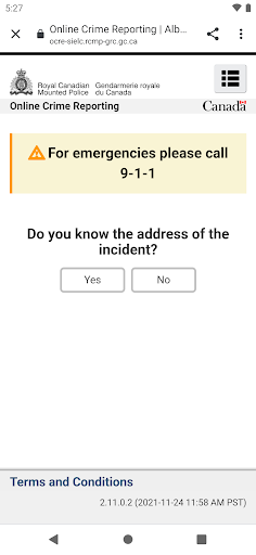 Alberta RCMP Screen 3