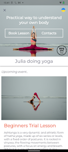 Julia doing yoga