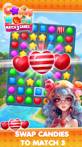 Candy World - Match 3 Games