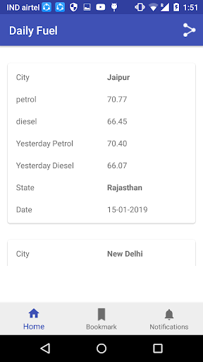 Daily Fuel Screen 3