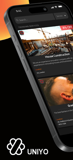 Android application Uniyo screenshort