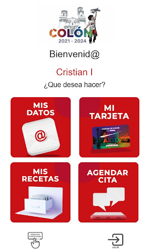 Android application Unidad Colon screenshort