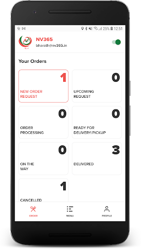 Android application NV365 Partner screenshort