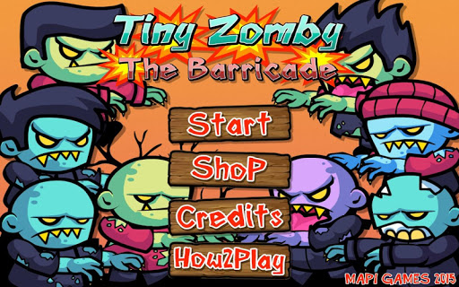 Android application Tiny Zomby The Barricade screenshort