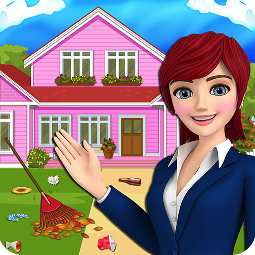 girls house cleaning game 3d