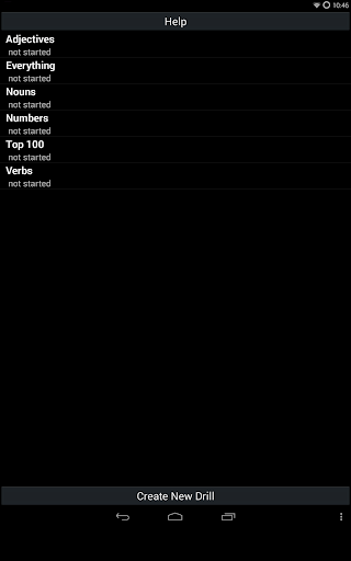 Spanish Basic Vocabulary Pro Screen 3