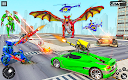 screenshot of Dragon Robot Police Car Games