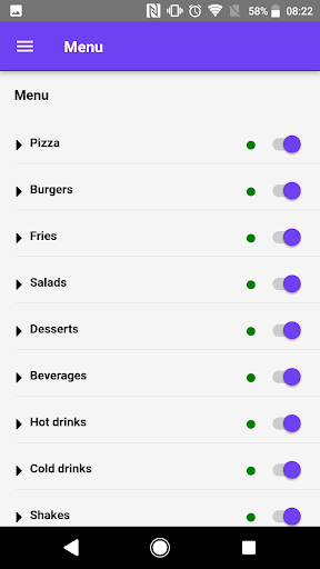 Square Menu - Admin App Screen 3