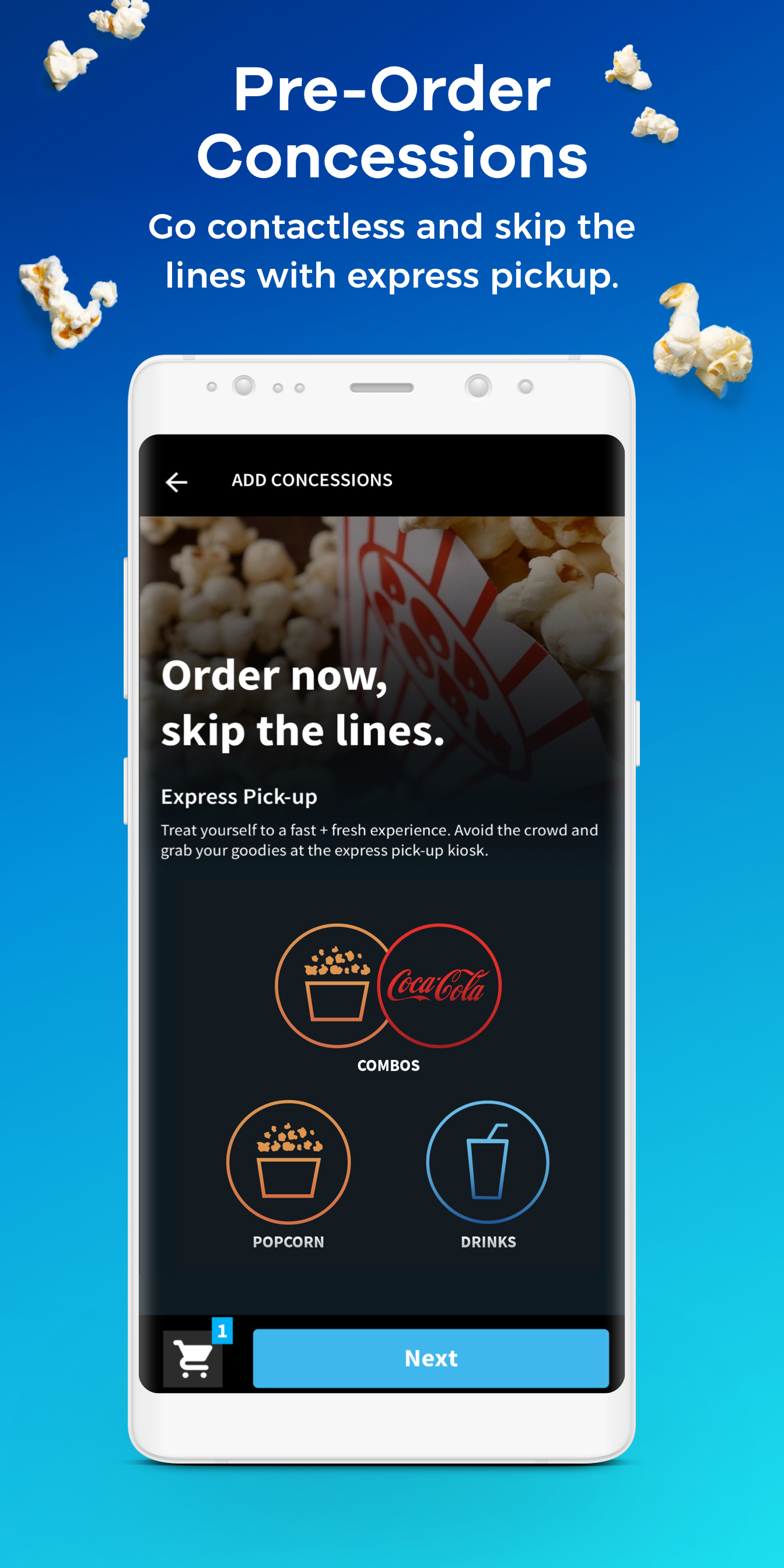 Android application Atom - Movie Tickets & Times screenshort