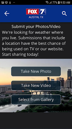 Screenshot of FOX 7 Austin: Weather