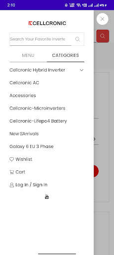 Android application Cellcronic screenshort