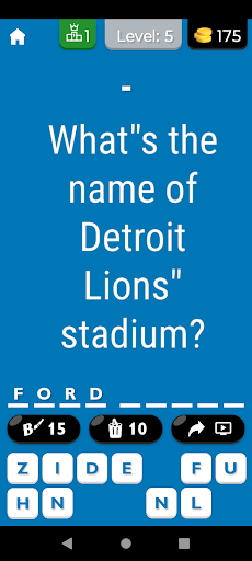 Detroit Lions Football Quiz 7
