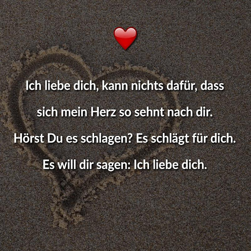 So mein sehr schatz sprüche dich liebe ich Ich liebe