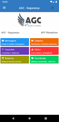 Android application AGC - Segurança screenshort