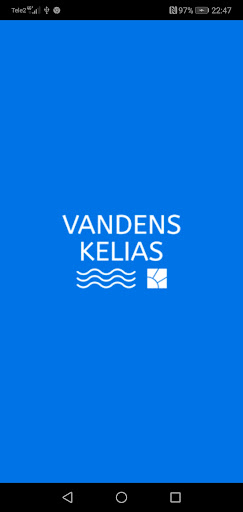 Android application Vandens kelias screenshort