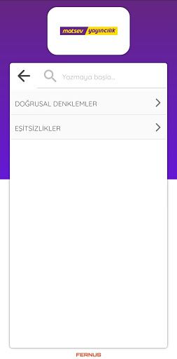 Android application Matsev Video Çözüm screenshort