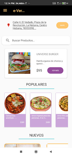 e-Ver CLIENTE Screen 2