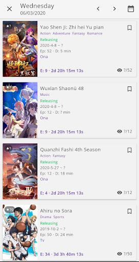 Android application AniLib screenshort