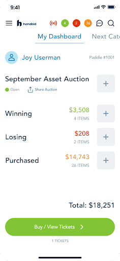 Asset Management Auctions Screen 2