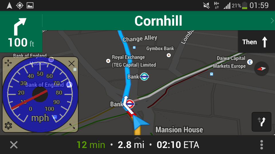 Android application GPS Speedometer Overlay screenshort