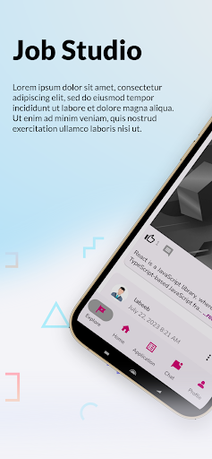 Android application Job Studio screenshort