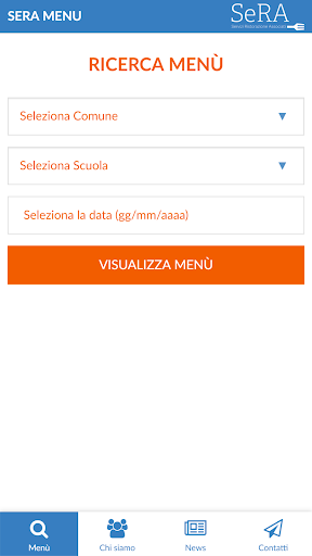 Android application SERA Menu screenshort