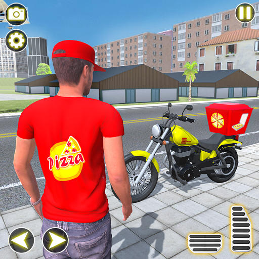 Pizza Delivery Game Bike Games logo