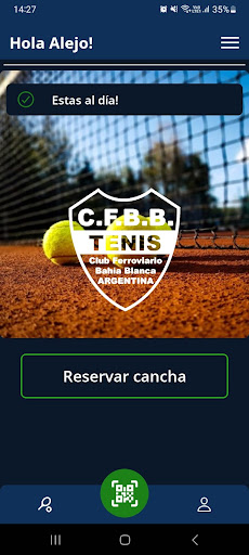 Android application Ferro tenis club screenshort