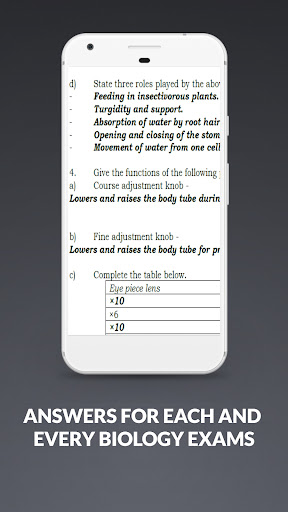 Form 2 Biology Exams  Answers