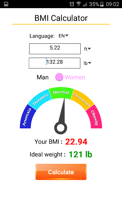 Advanced BMI Calculatorのおすすめ画像2