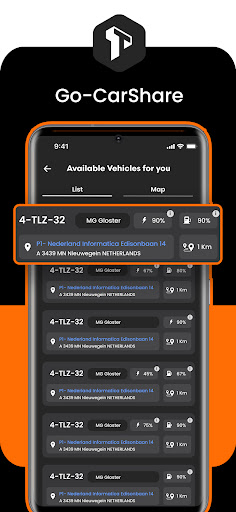 GO-CarShare Screen 2