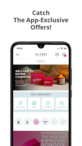 Android application Nutree Cosmetics screenshort