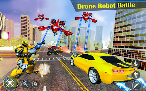 Grand Robot Hero Transform: Drone Car Robot Games
