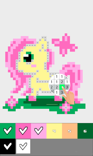 Android application Color By Pixel - Sweet Doll screenshort