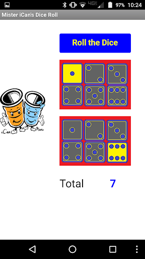 Android application Mister iCan Roll 2 Dice screenshort